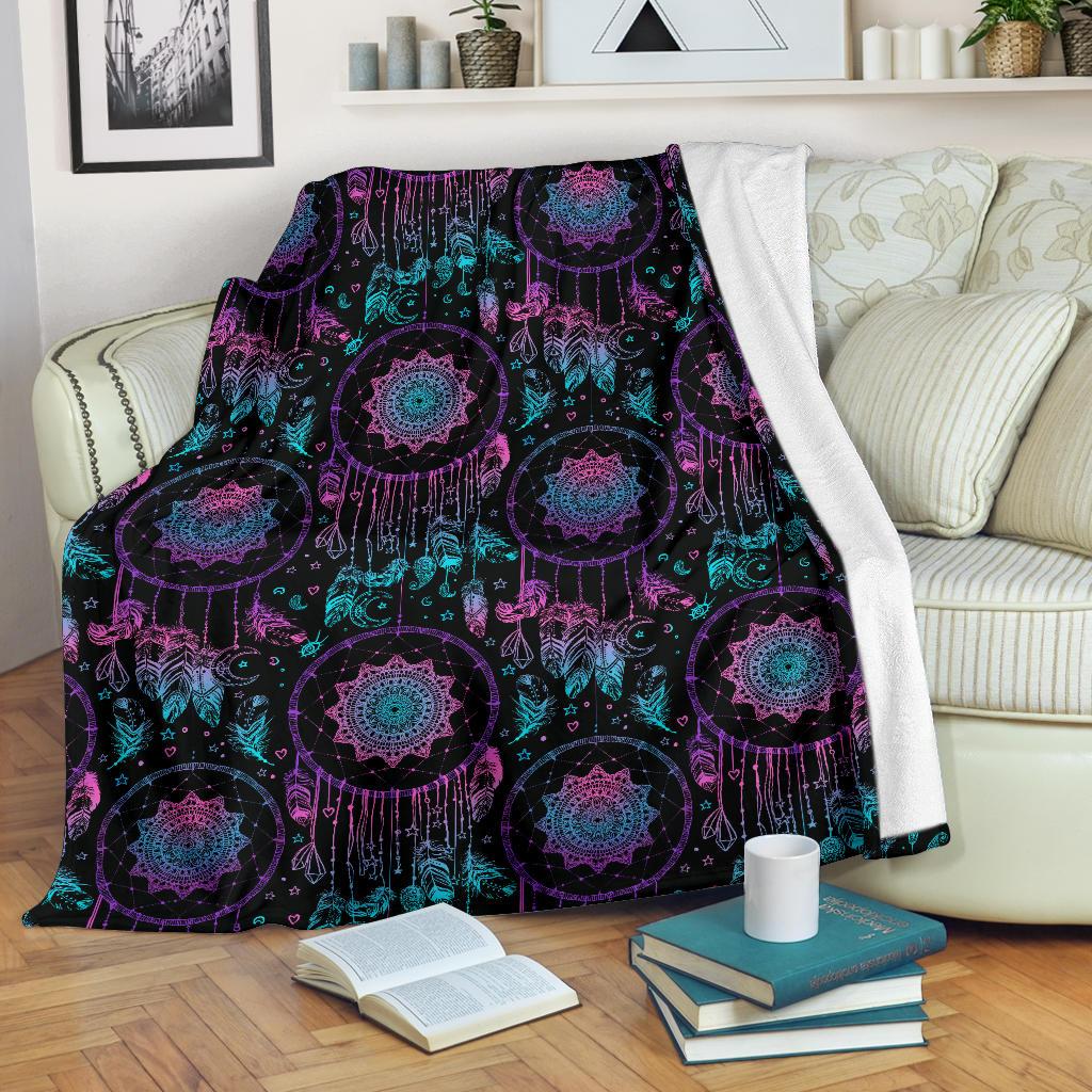 Dream Catcher Boho Mandala Fleece Blanket