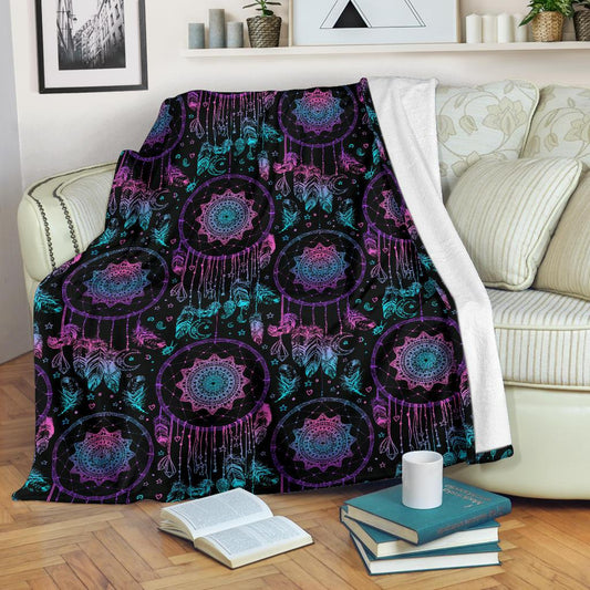 Dream Catcher Boho Mandala Fleece Blanket