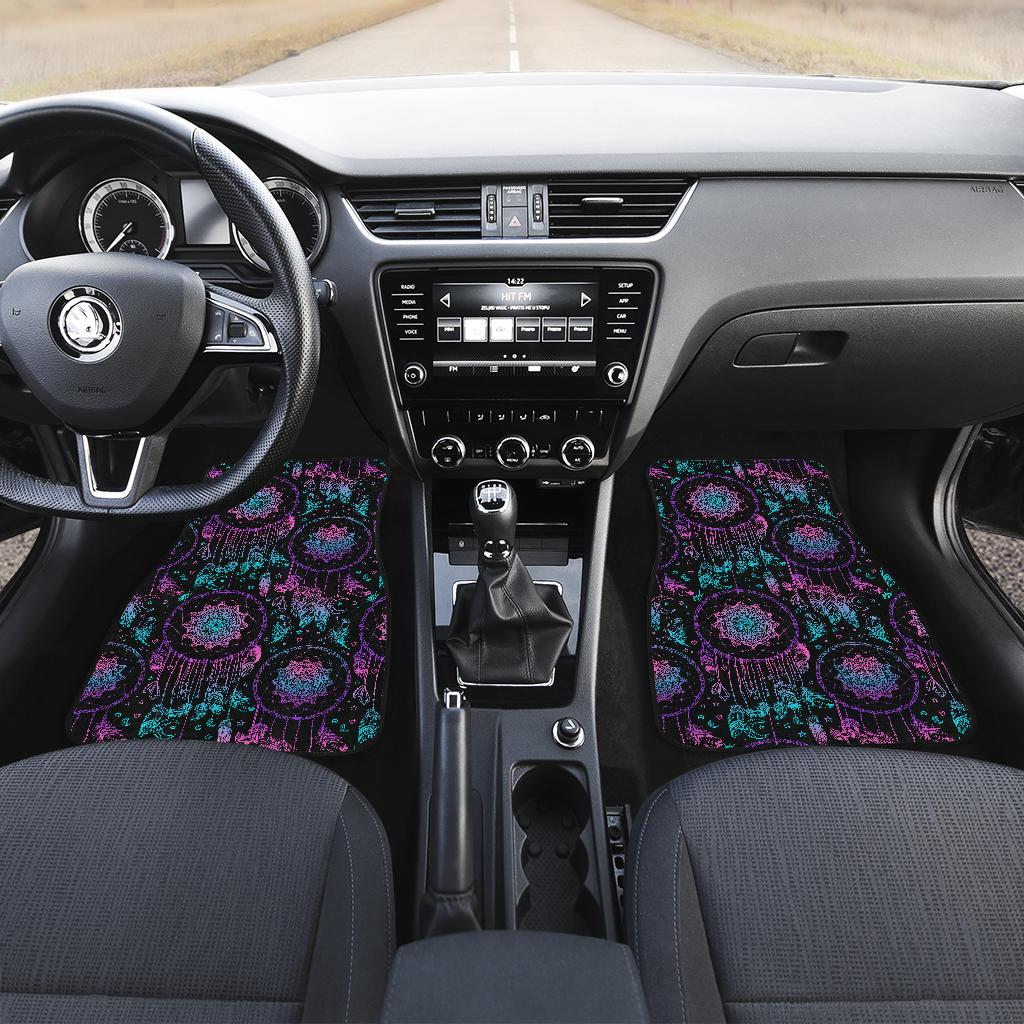 Dream catcher boho mandala Front and Back Car Floor Mats