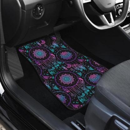 Dream catcher boho mandala Front and Back Car Floor Mats