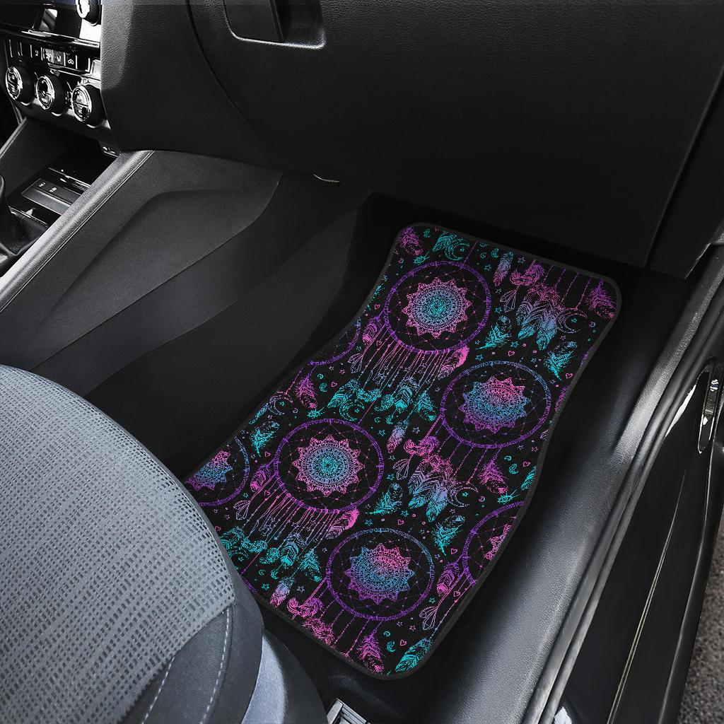 Dream catcher boho mandala Front and Back Car Floor Mats