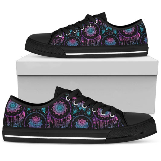 Dream catcher boho mandala Men Low Top Canvas Shoes