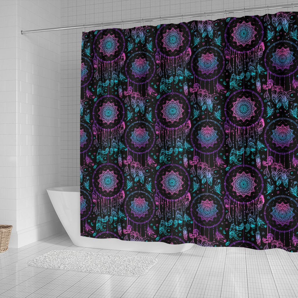 Dream Catcher Boho Mandala Shower Curtain