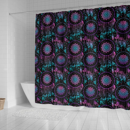 Dream Catcher Boho Mandala Shower Curtain