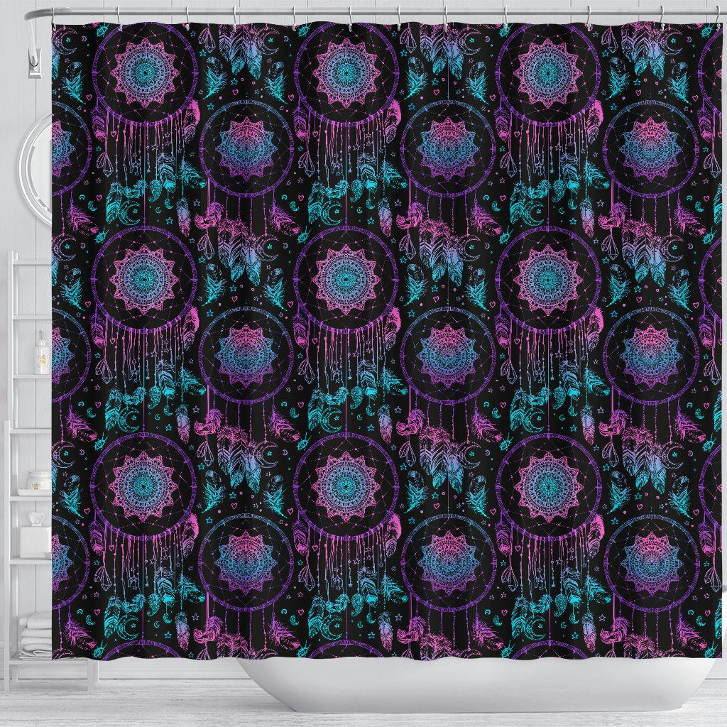 Dream Catcher Boho Mandala Shower Curtain