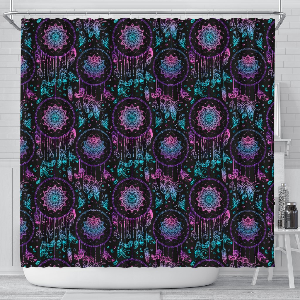Dream Catcher Boho Mandala Shower Curtain