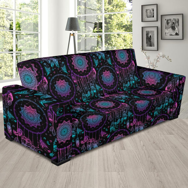 Dream catcher boho mandala Sofa Slipcover-JORJUNE.COM