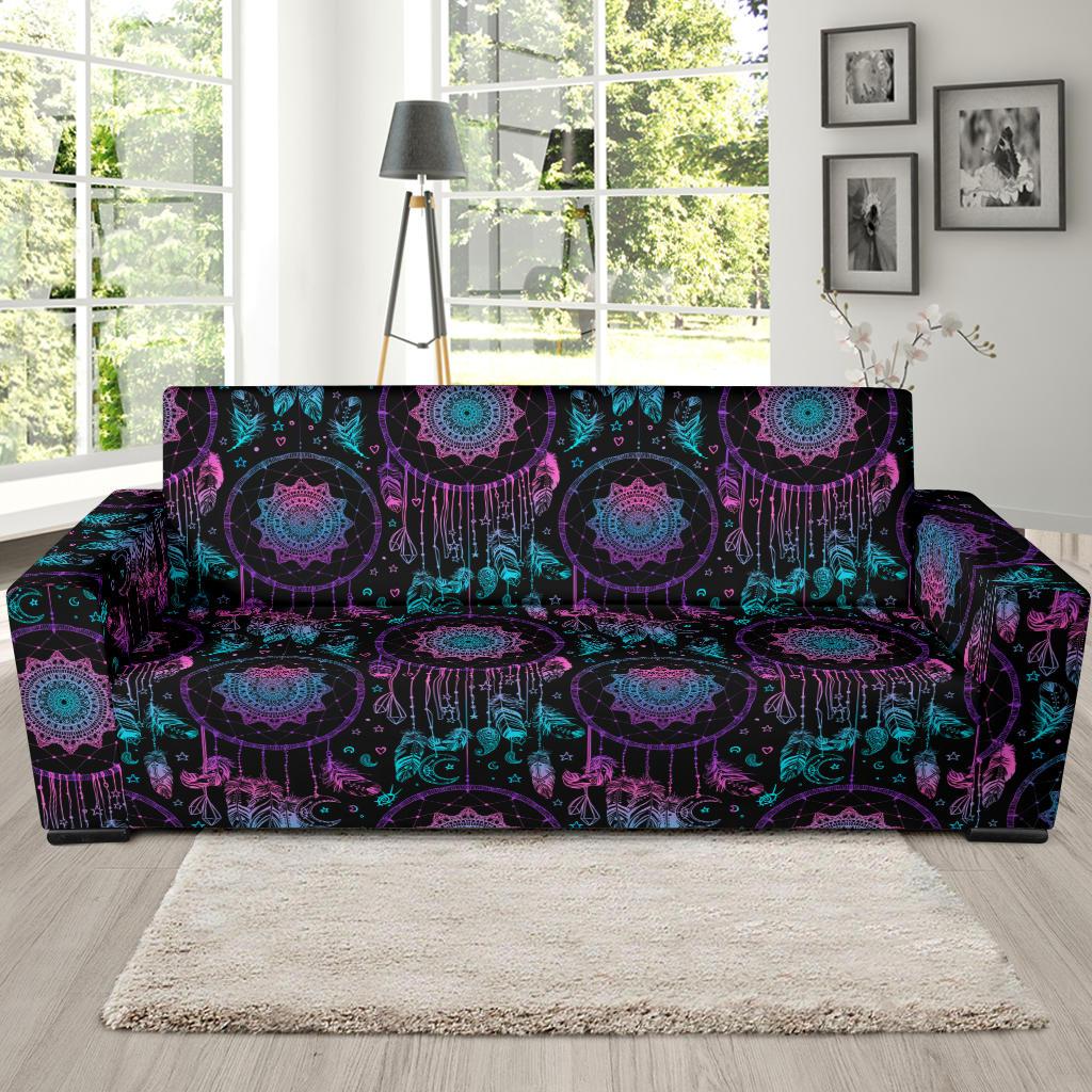 Dream catcher boho mandala Sofa Slipcover-JORJUNE.COM