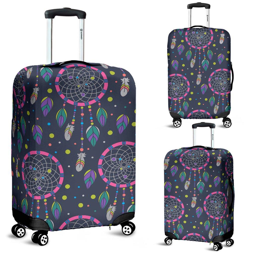 Dream catcher color dot Luggage Cover Protector