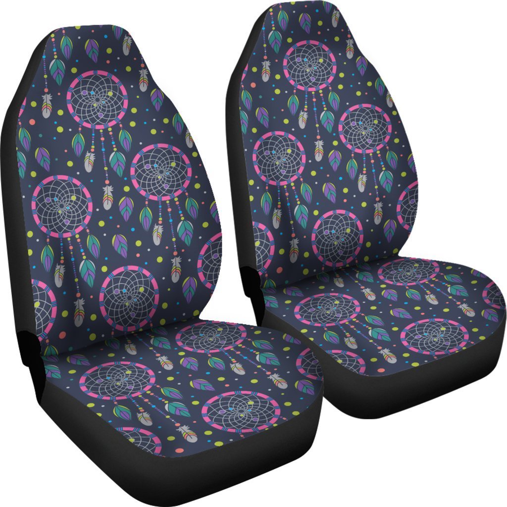 Dream catcher color dot Universal Fit Car Seat Covers