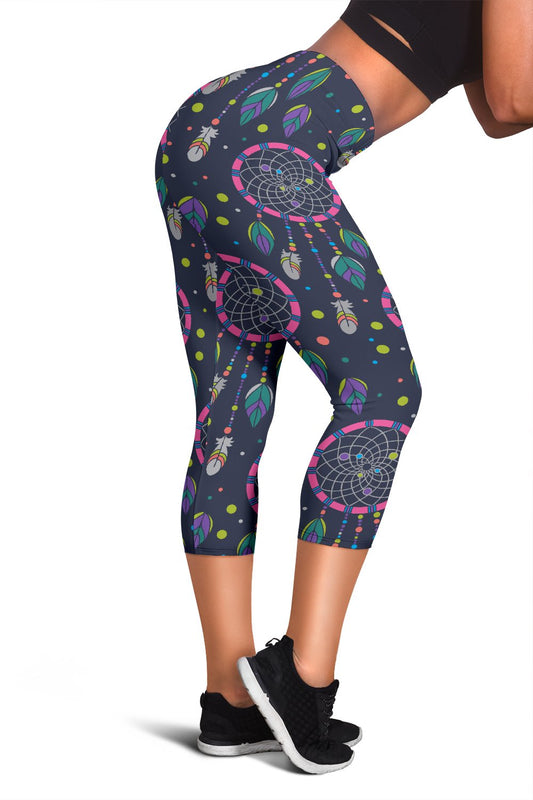 Dream Catcher Color Dot Women Capris