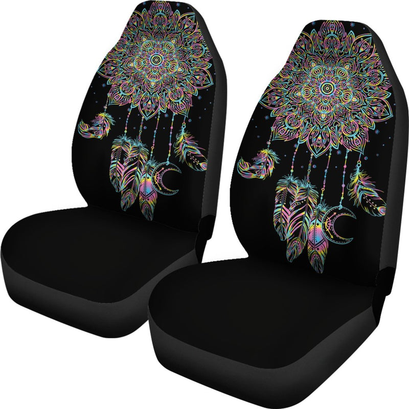Dream Catcher Colorful Hand Draw Universal Fit Car Seat Covers