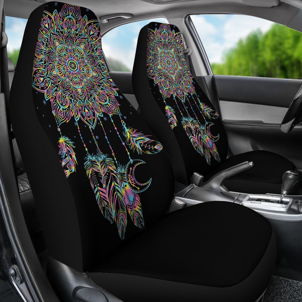 Dream Catcher Colorful Hand Draw Universal Fit Car Seat Covers