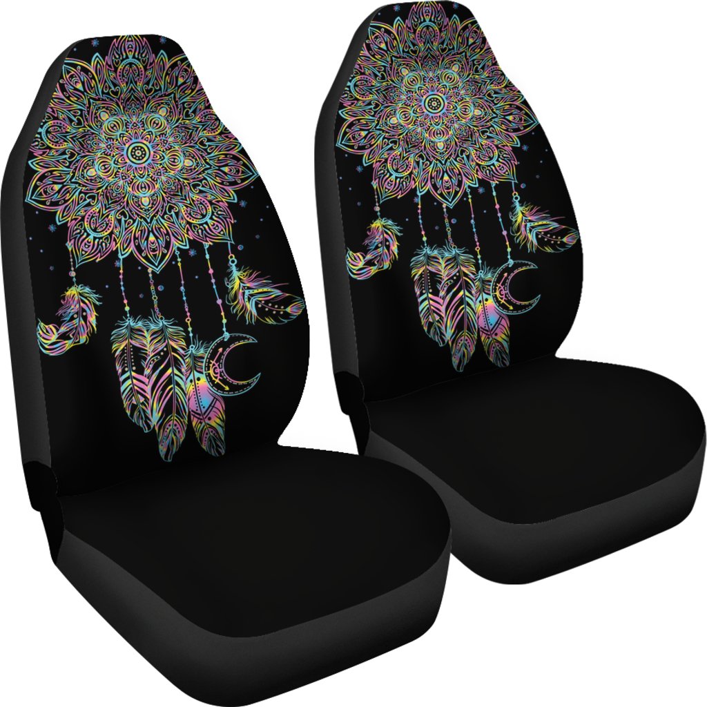Dream Catcher Colorful Hand Draw Universal Fit Car Seat Covers