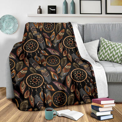 Dream Catcher Embroidered Style Fleece Blanket