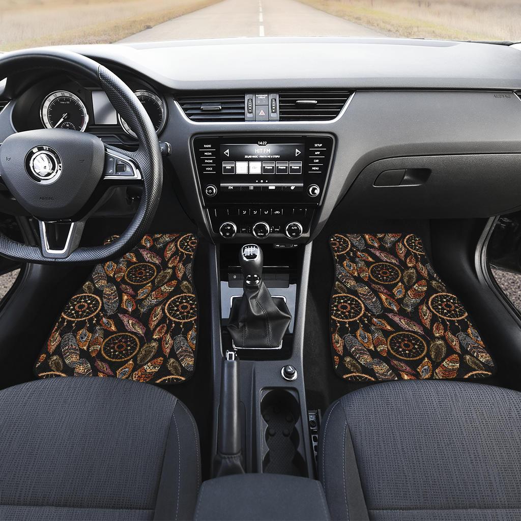 Dream catcher embroidered style Front and Back Car Floor Mats