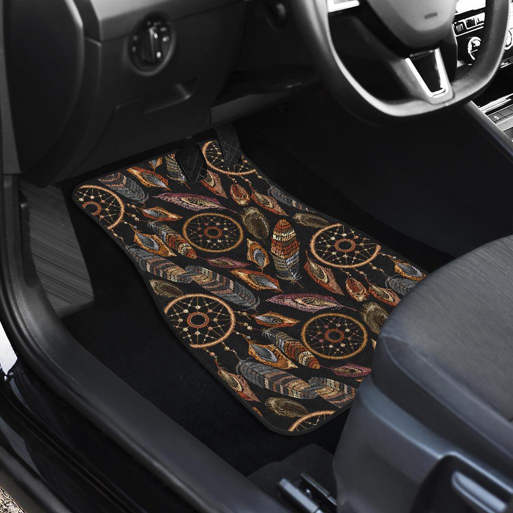 Dream catcher embroidered style Front and Back Car Floor Mats