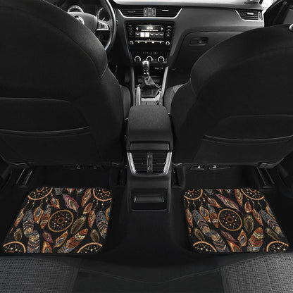 Dream catcher embroidered style Front and Back Car Floor Mats