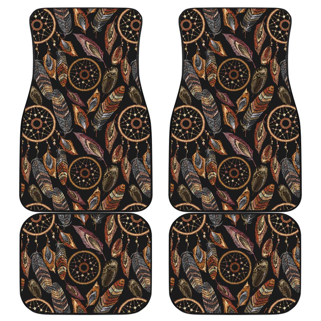 Dream catcher embroidered style Front and Back Car Floor Mats
