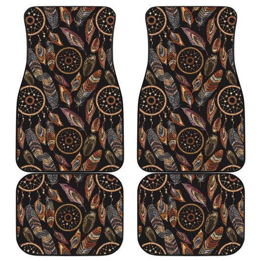 Dream catcher embroidered style Front and Back Car Floor Mats