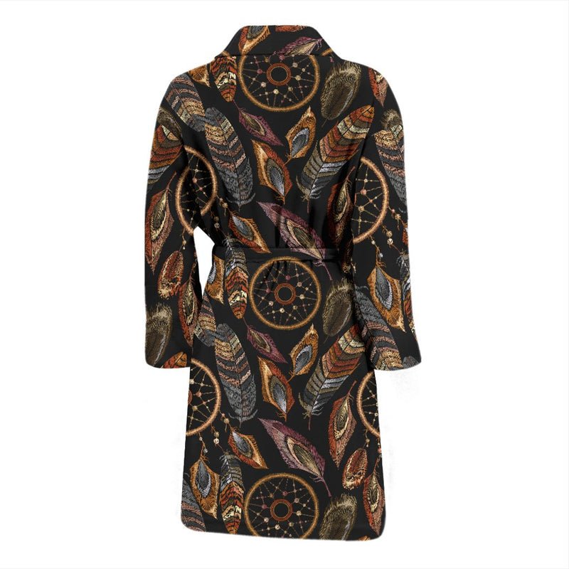 Dream Catcher Embroidered Style Men Bath Robe