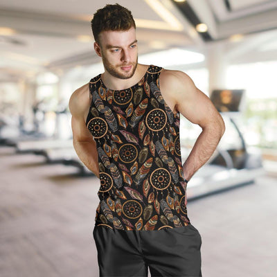 Dream catcher embroidered style Men Tank Top