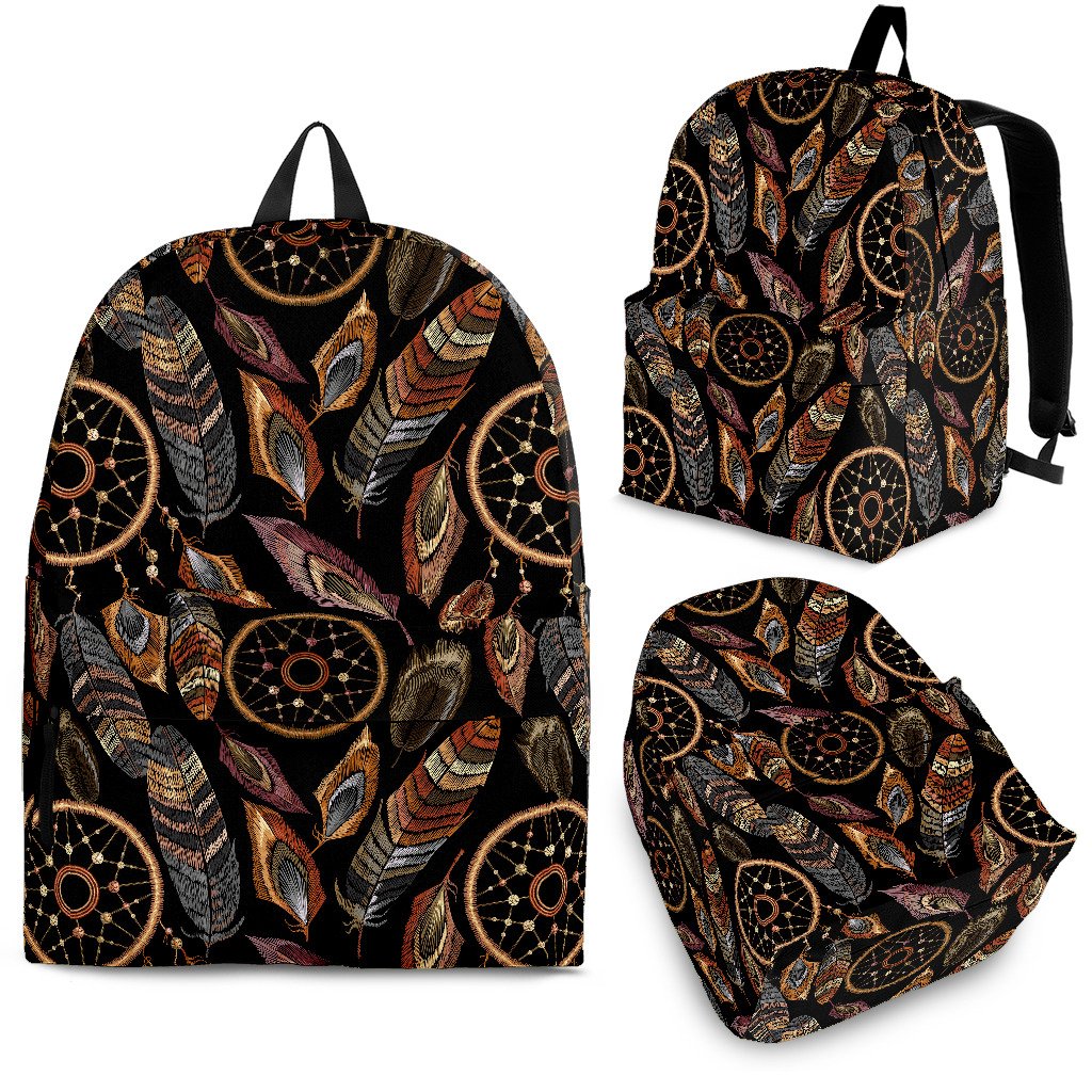 Dream Catcher Embroidered Style Premium Backpack