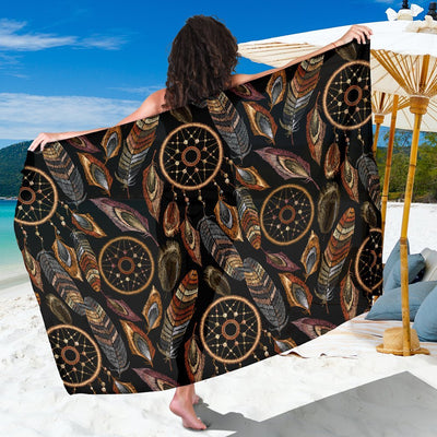 Dream catcher embroidered style Beach Sarong Pareo Wrap