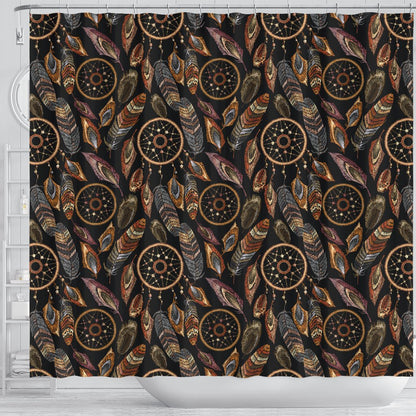 Dream Catcher Embroidered Style Shower Curtain