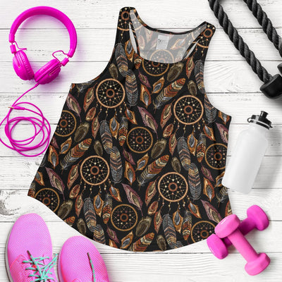 Dream catcher embroidered style Women Racerback Tank Top