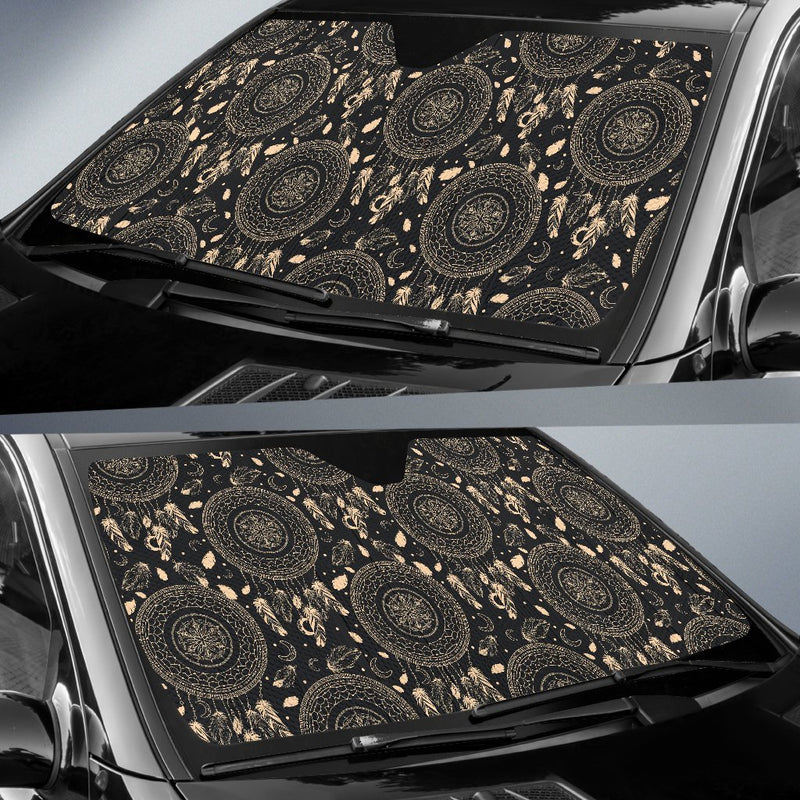 Dream Catcher Mandala Boho Moon Car Sun Shade-JorJune