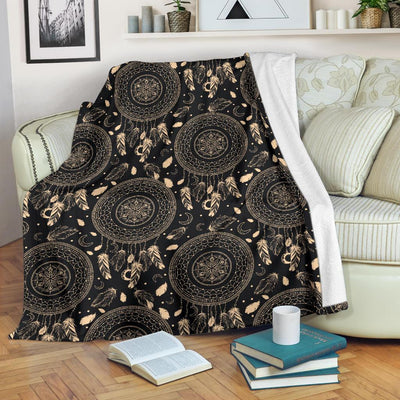 Dream Catcher Mandala Boho Moon Fleece Blanket