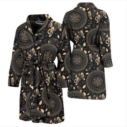 Dream Catcher Mandala Boho Moon Men Bath Robe