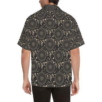 Dream Catcher Mandala Boho Moon Men Hawaiian Shirt