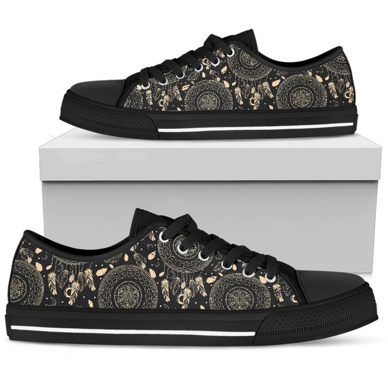 Dream Catcher Mandala Boho Moon Men Low Top Shoes