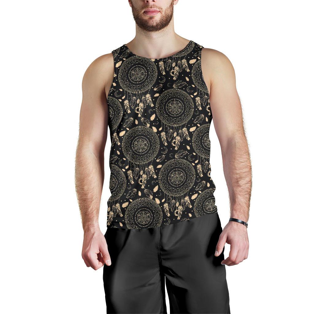 Dream Catcher Mandala Boho Moon Men Tank Top