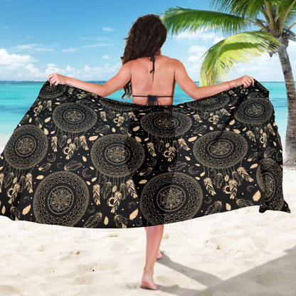 Dream Catcher Mandala Boho Moon Sarong Pareo Wrap