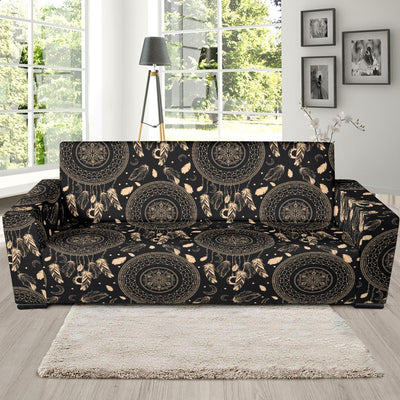 Dream Catcher Mandala Boho Moon Sofa Slipcover-JORJUNE.COM