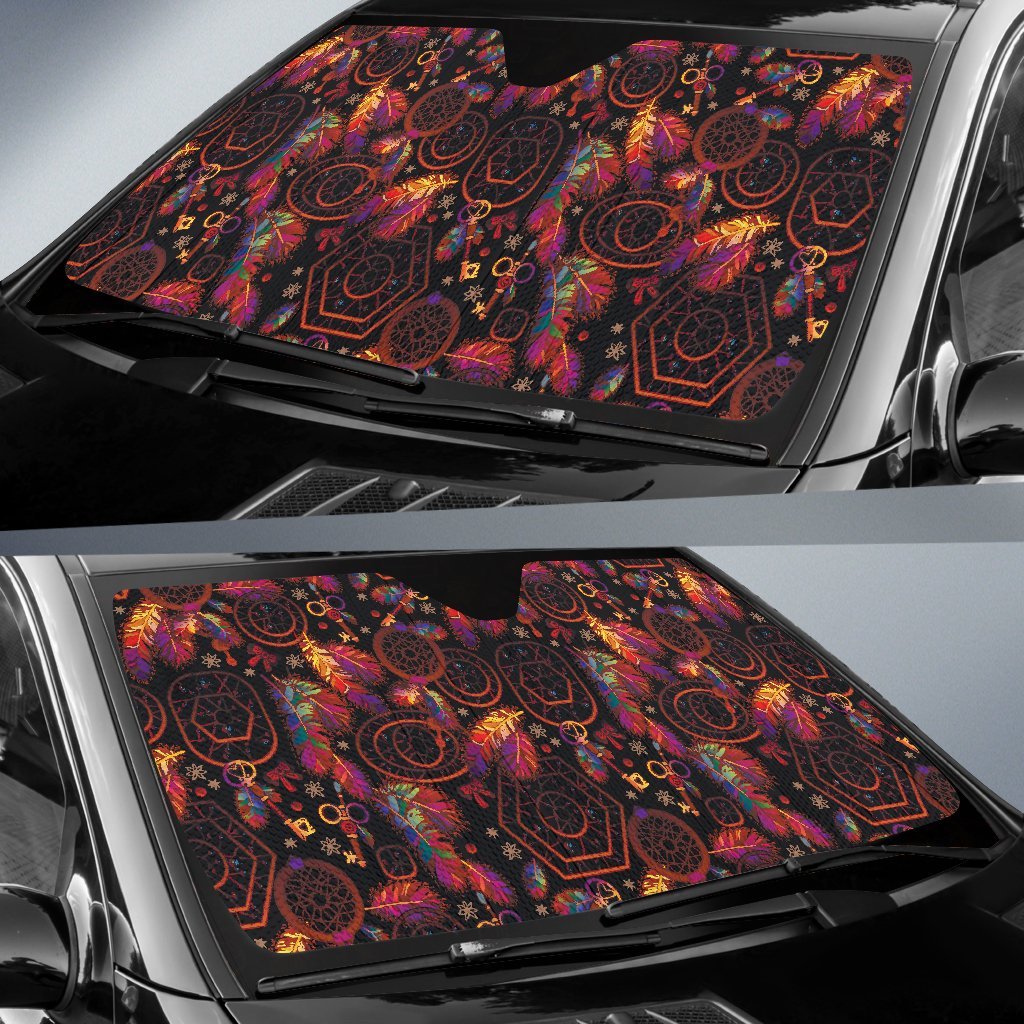 Dream Catcher Native American Car Sun Shade-JorJune