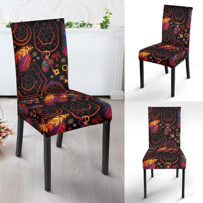 Dream catcher native american Dining Chair Slipcover-JORJUNE.COM