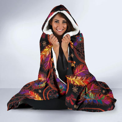 Dream catcher native american Hooded Blanket-JORJUNE.COM