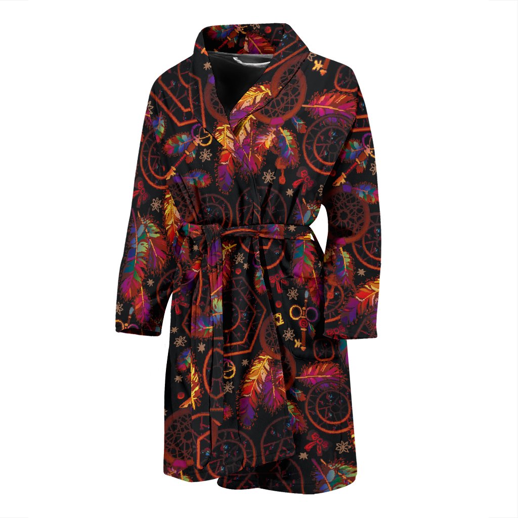 Dream Catcher Native American Men Bath Robe