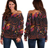 Dream Catcher Native American Off Shoulder Sweatshirt