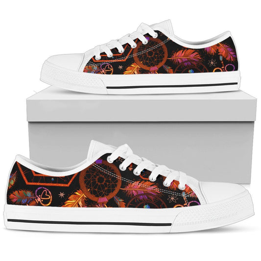 Dream catcher native american Women Low Top Canvas Shoes