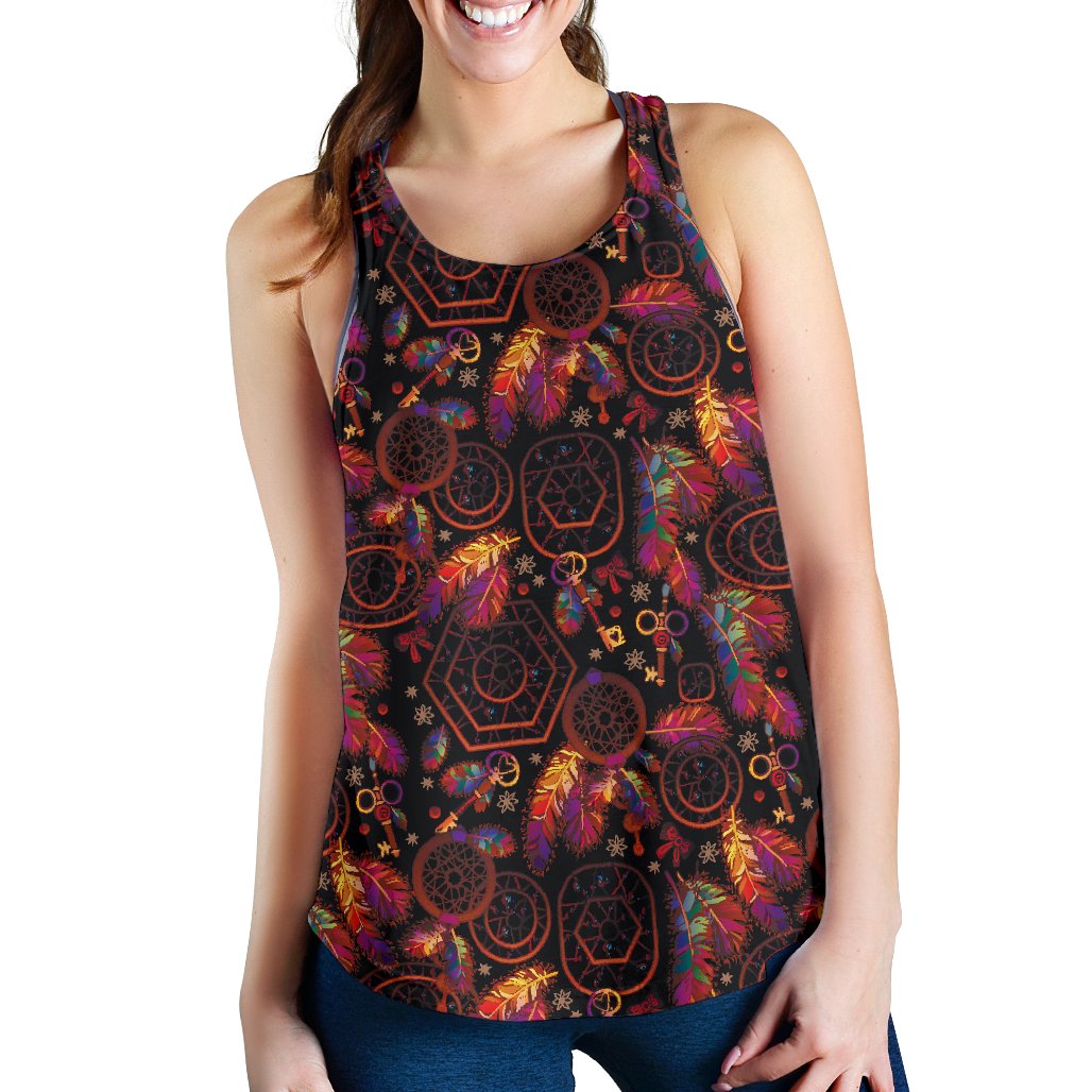 Dream catcher native american Women Racerback Tank Top