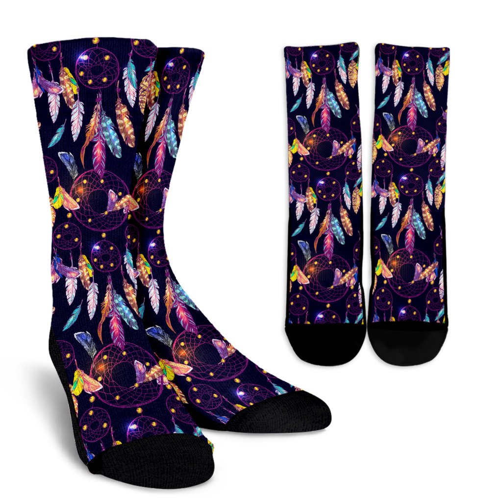 Dream catcher neon Crew Socks