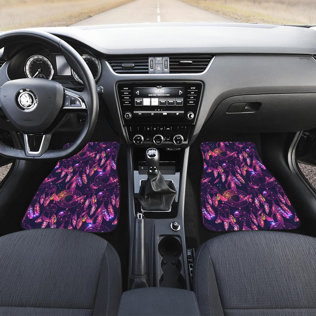 Dream catcher neon Front and Back Car Floor Mats