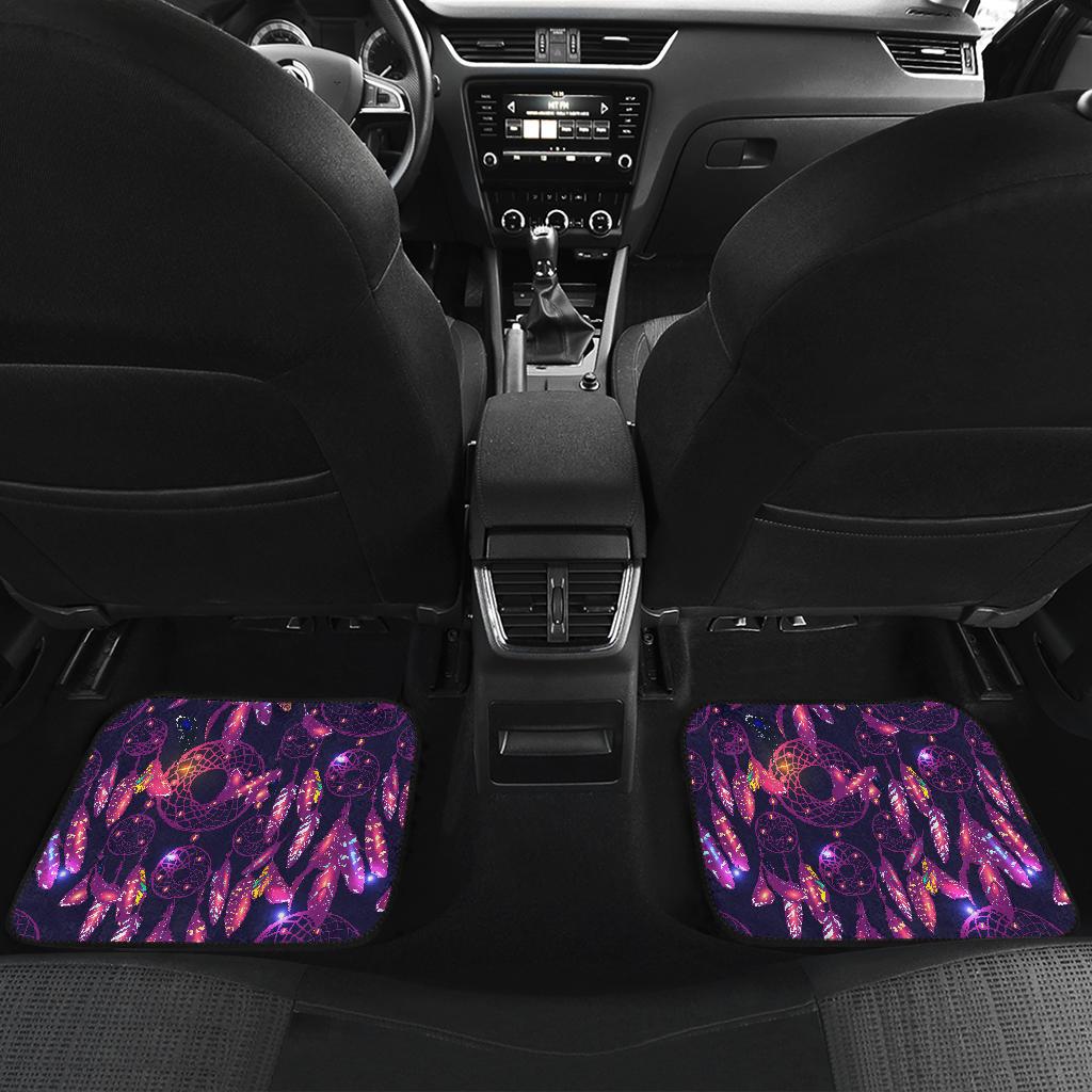 Dream catcher neon Front and Back Car Floor Mats