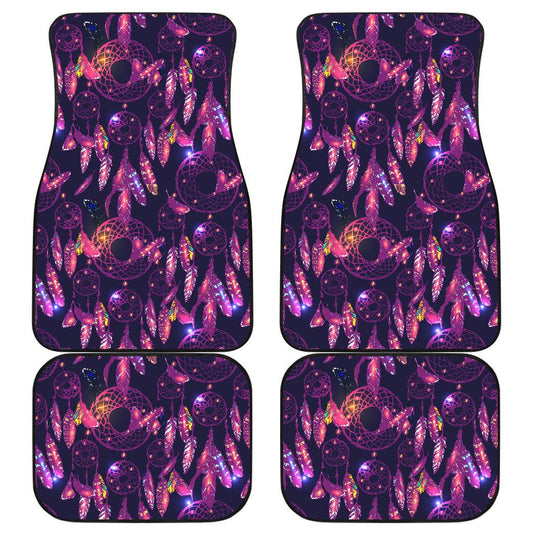 Dream catcher neon Front and Back Car Floor Mats