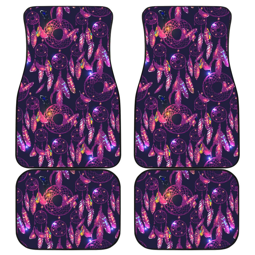 Dream catcher neon Front and Back Car Floor Mats